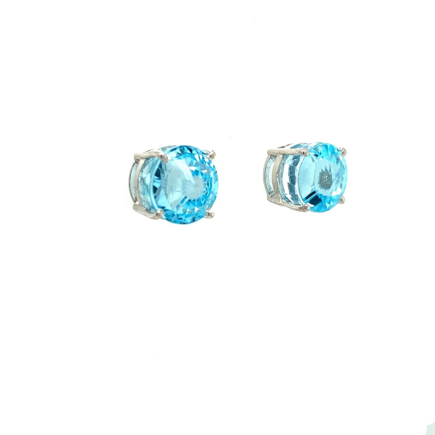 Blue Topaz Earring in .925 Sterling Silver - KST 53005