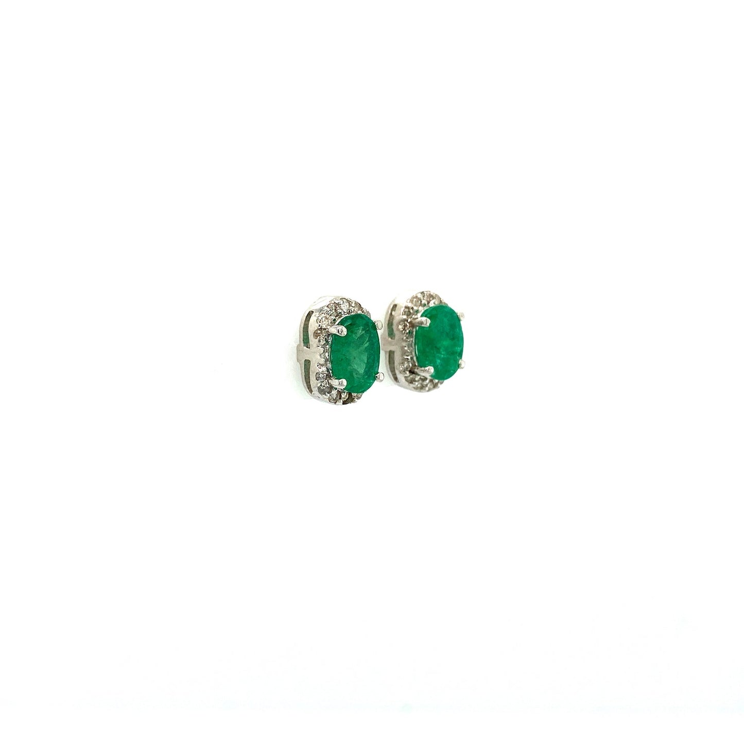 Emerald Earring in .925 Sterling Silver - KST 56732