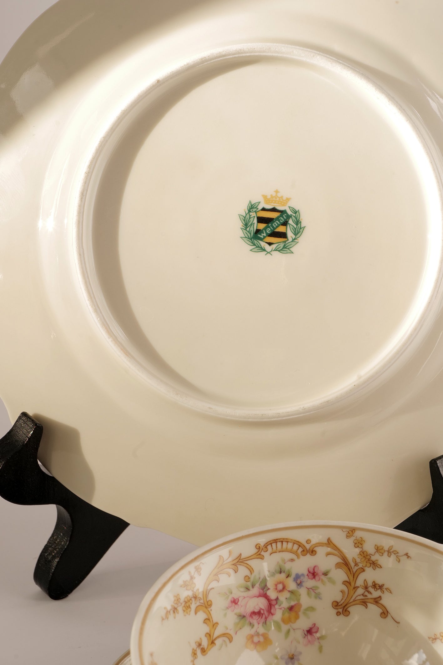 WEIMAR PORCELAIN 3 PIECES. COFFEE SET/PLACE SETTING