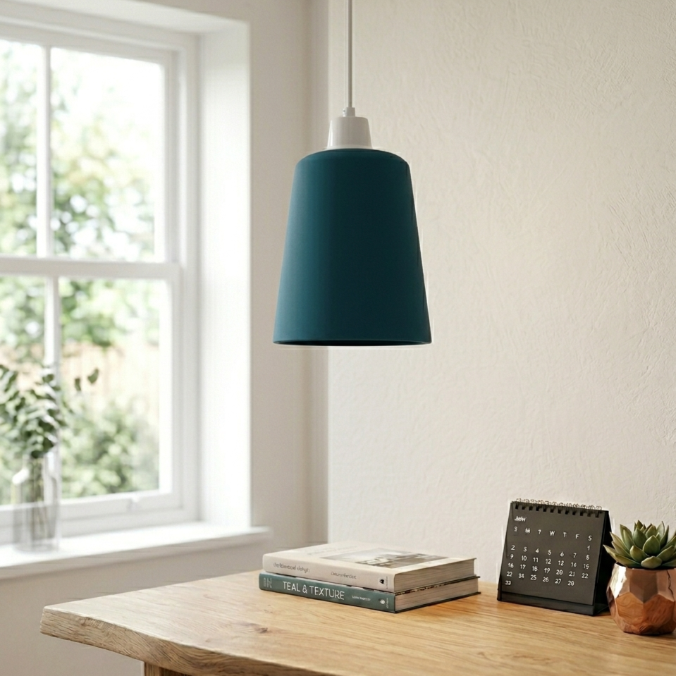 Easy-Fit Lampshade Only - E27 Modern Mug Pendant Shade ~2243-8