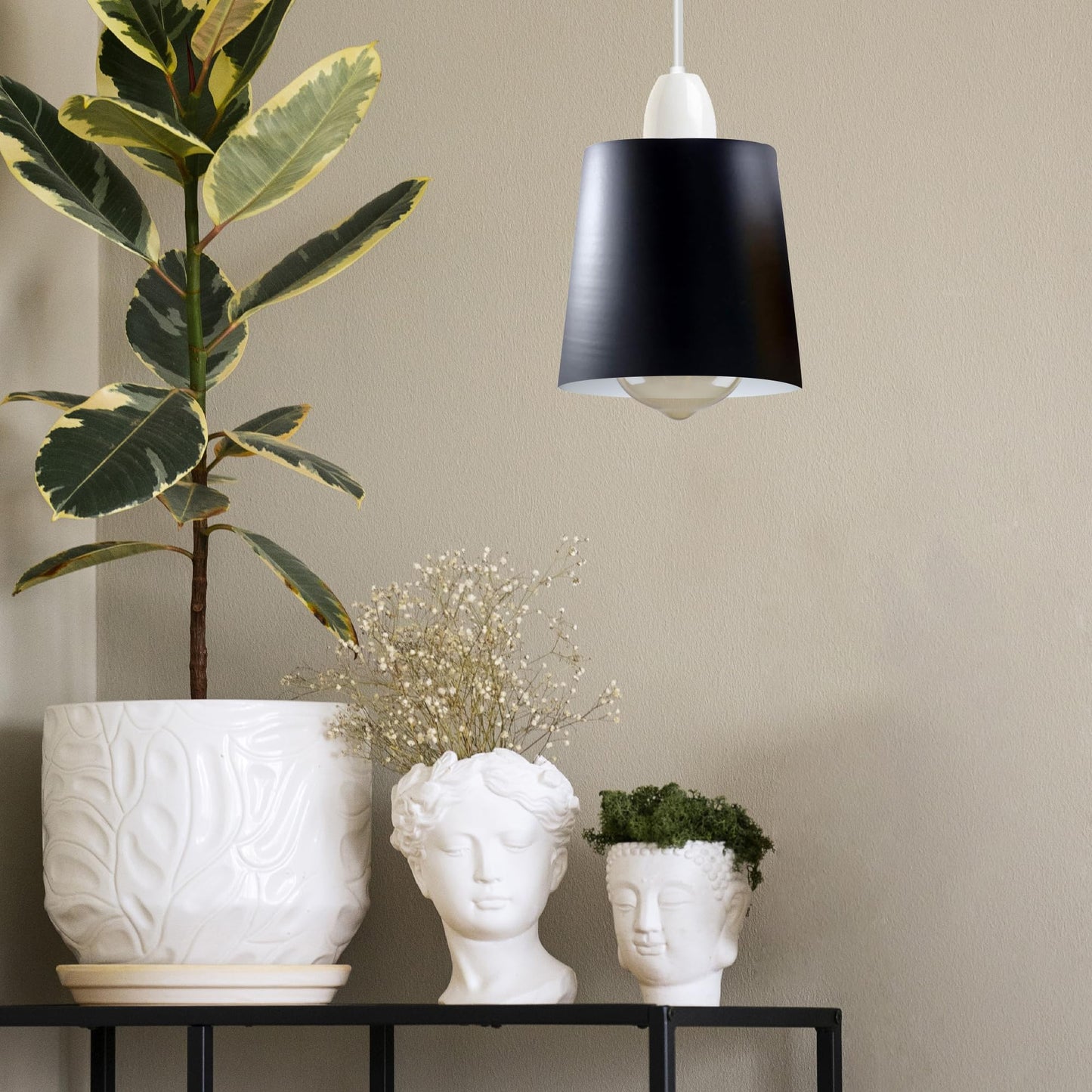 Easy-Fit Lampshade Only - E27 Modern Mug Pendant Shade ~2243-14