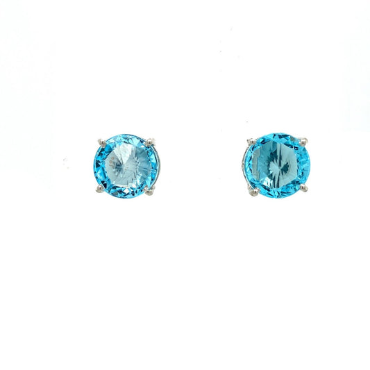 Blue Topaz Earring in .925 Sterling Silver - KST 53005