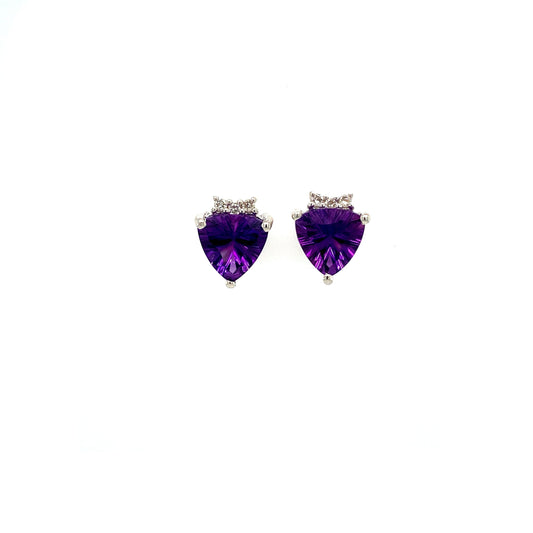 Amethyst Earring in .925 Sterling Silver - KST 53245