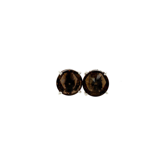 Smoky Topaz Earring in .925 Sterling Silver - KST 52256