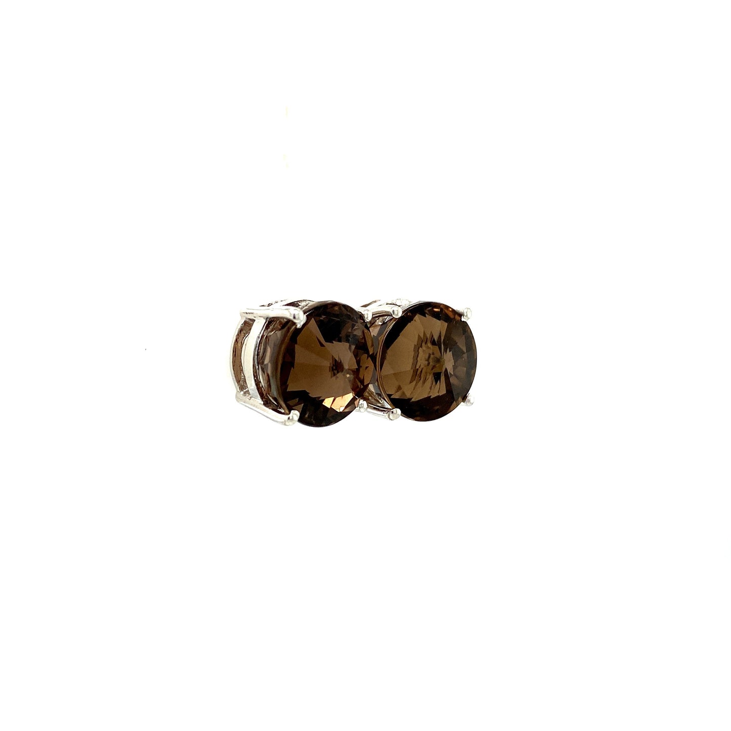 Smoky Topaz Earring in .925 Sterling Silver - KST 52256