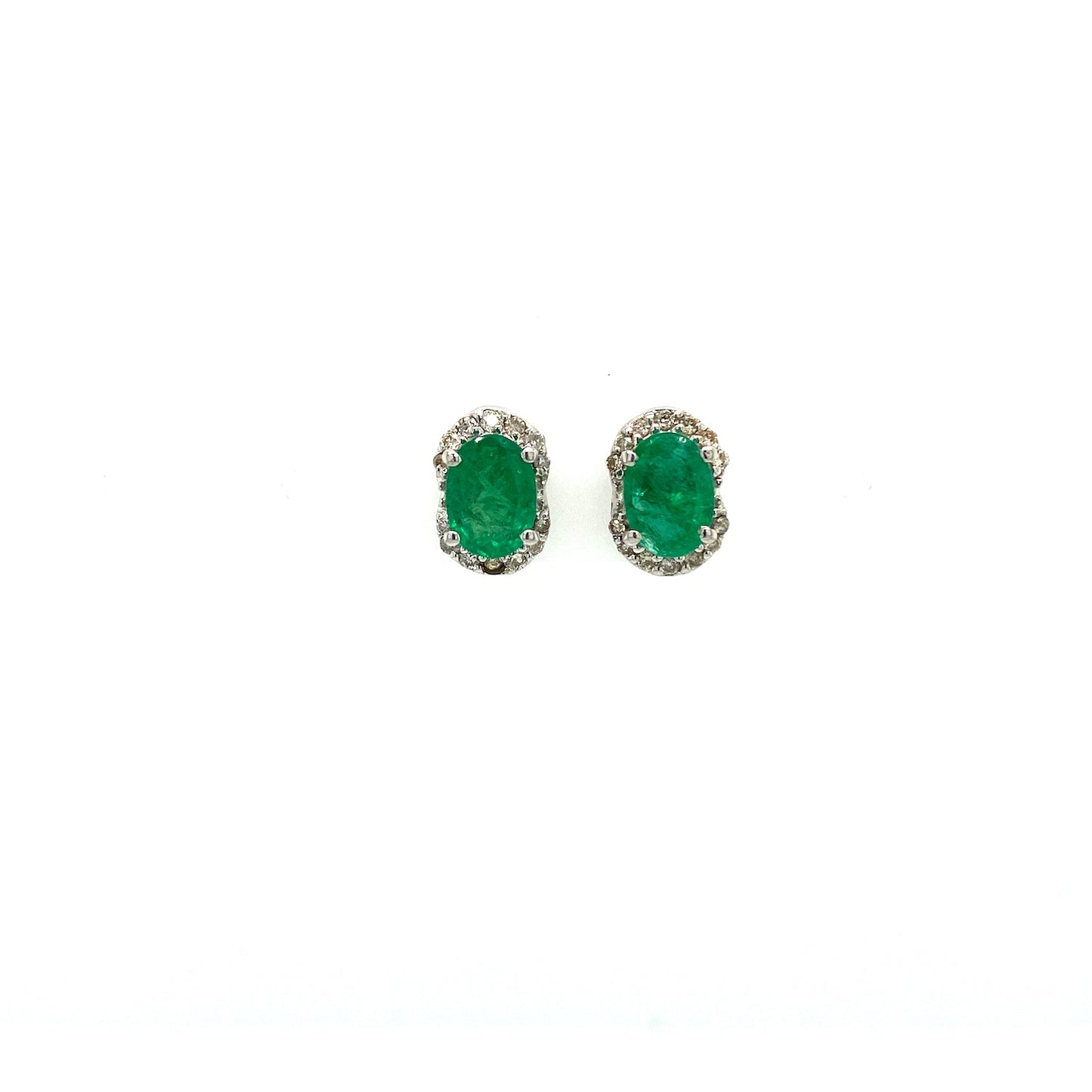 Emerald Earring in .925 Sterling Silver - KST 56732