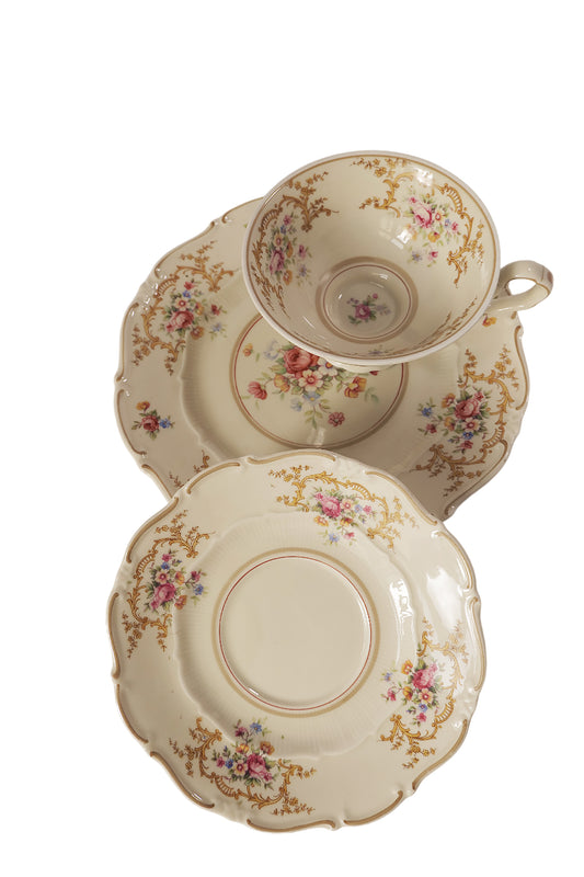 WEIMAR PORCELAIN 3 PIECES. COFFEE SET/PLACE SETTING