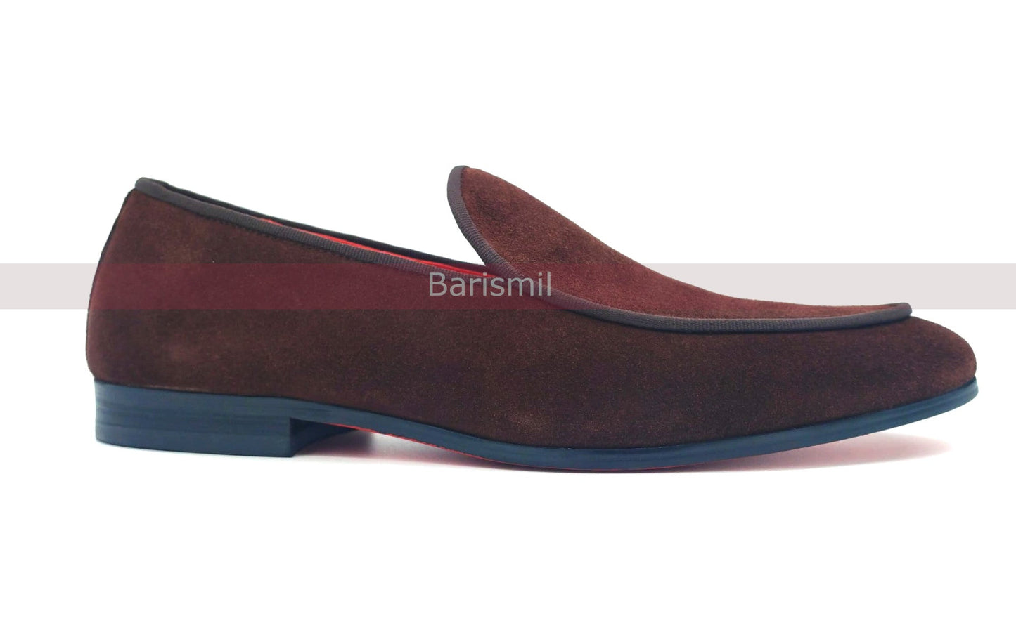 Slipper Loafers - Brown Suede Loafers-2